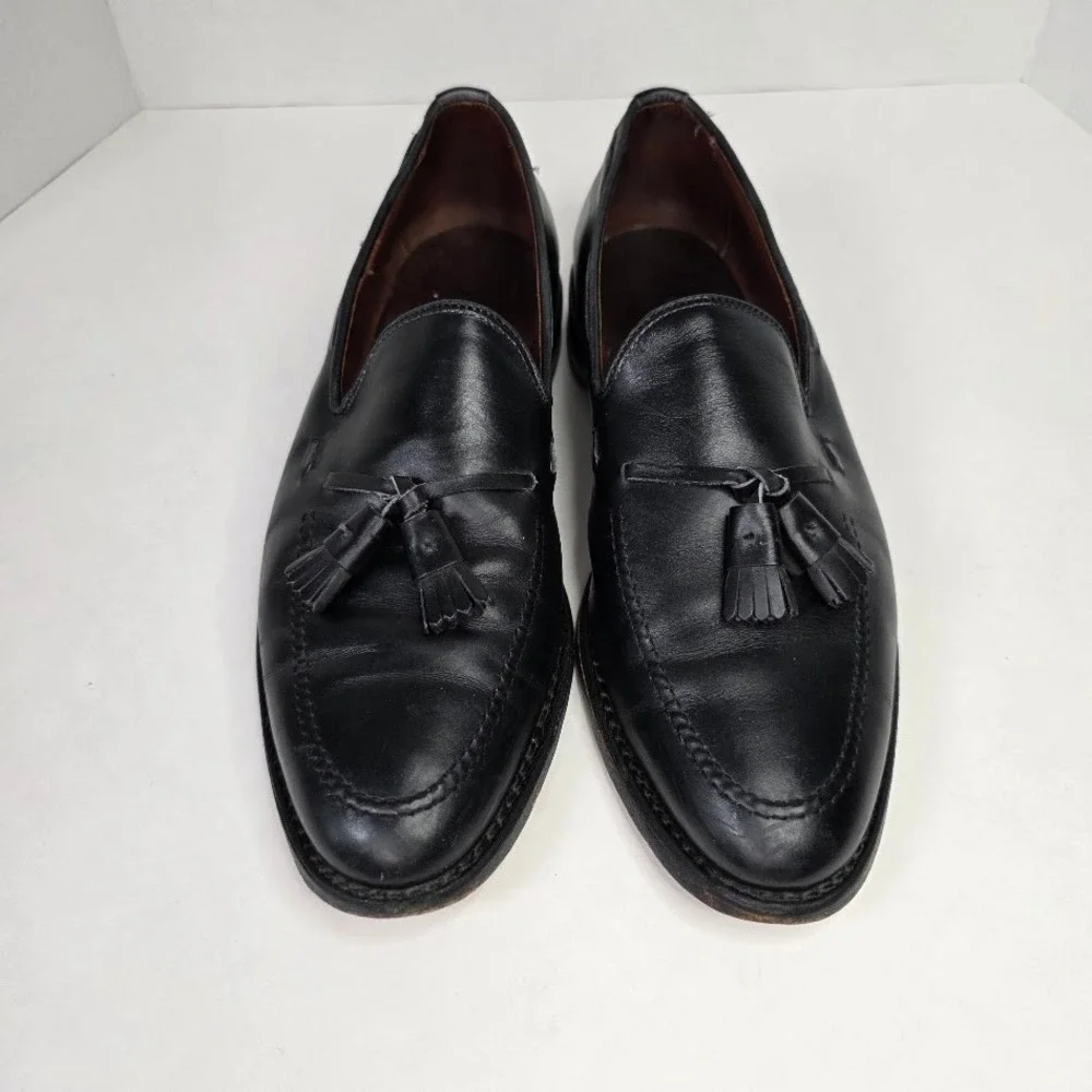 Allen Edmonds Mens 10 D Grayson Tassel Loafer Black Leather Handcrafted USA 8217
